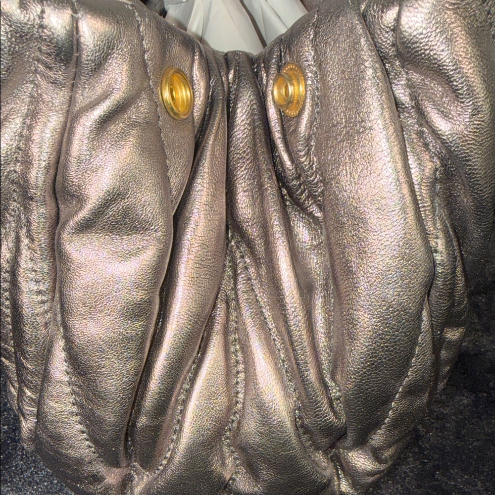 Miu Miu Metallic Silver Satchel - Picture 7 of 10